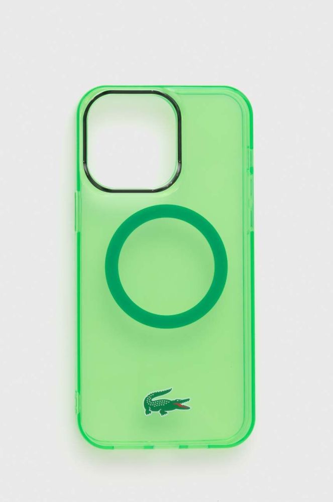 Чохол на телефон Lacoste iPhone 14 Pro Max 6,7" колір зелений (3352545)