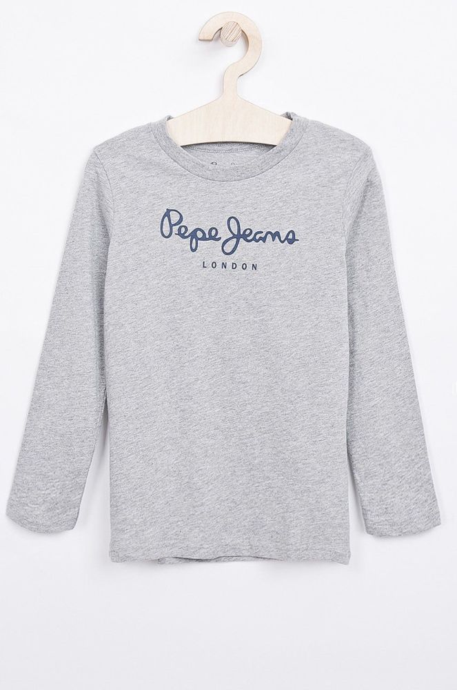 Pepe Jeans - Дитячий лонгслів New Herman 92-180 cm колір сірий