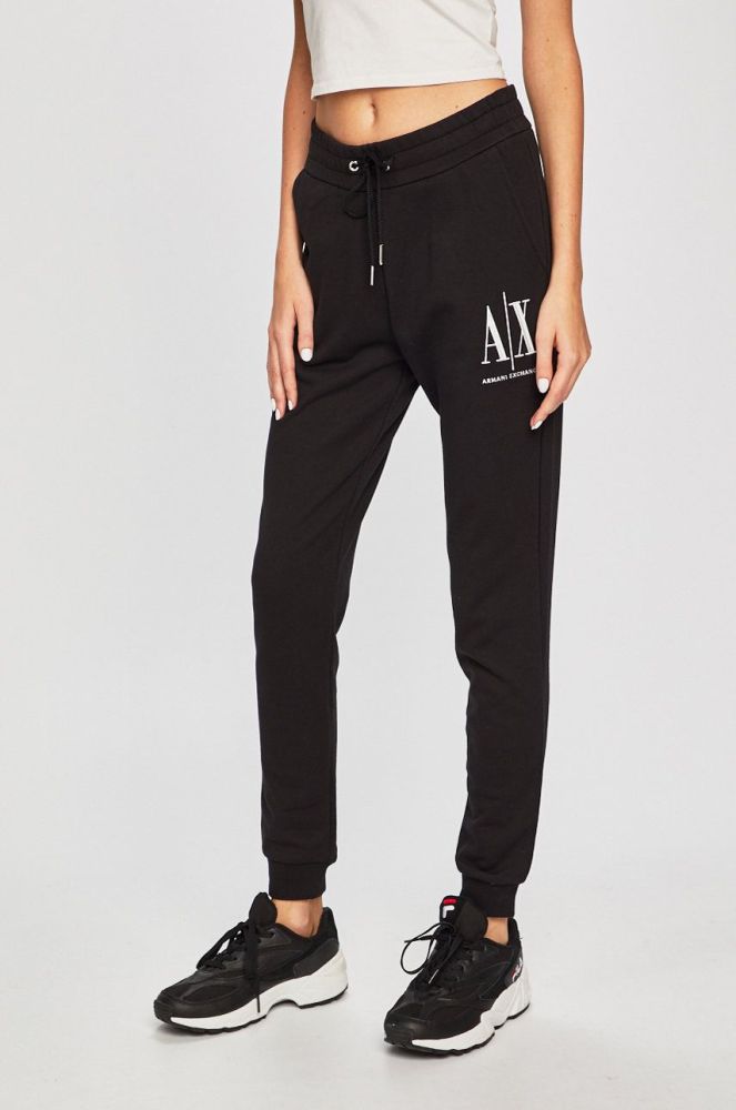 Armani Exchange - Штани колір чорний (350465)