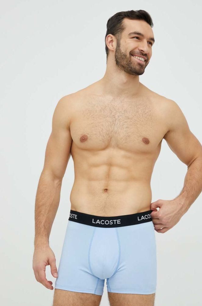 Боксери Lacoste чоловічі колір чорний (2860692)
