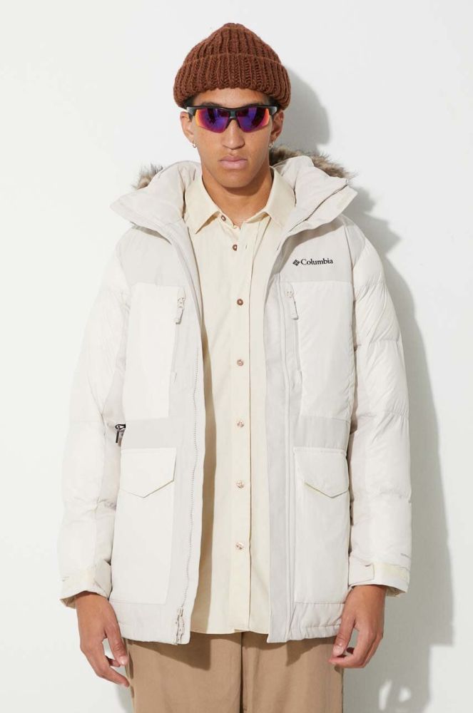 Куртка outdoor Columbia Marquam Peak Fusion колір бежевий зимова