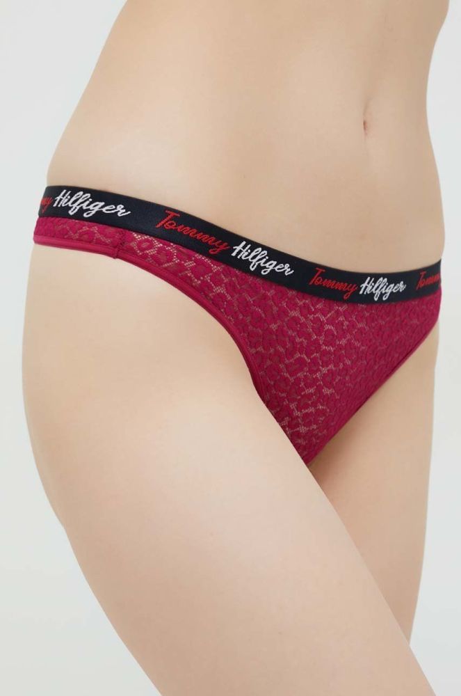 Стринги Tommy Hilfiger 5-pack колір барвистий