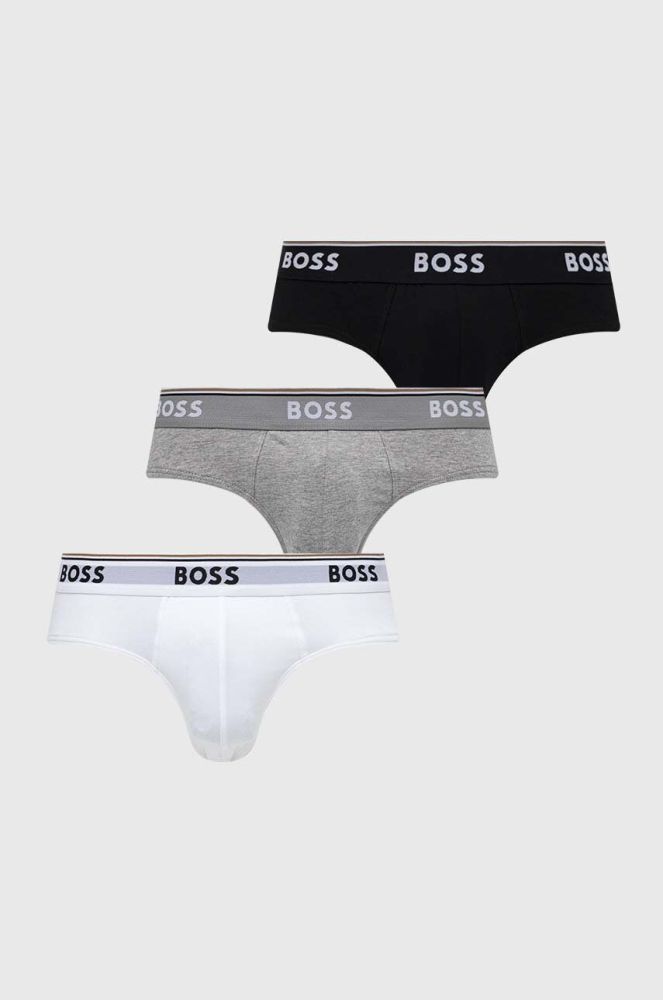 Сліпи BOSS 3-pack чоловічі колір білий