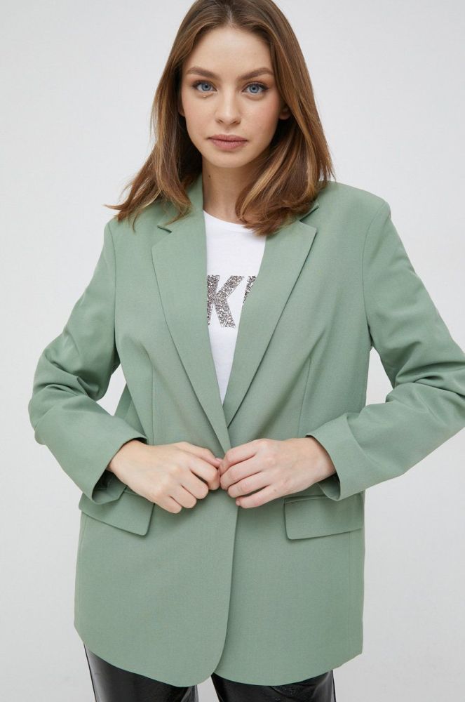 Піджак Vero Moda колір зелений однобортний однотонна (2873185)