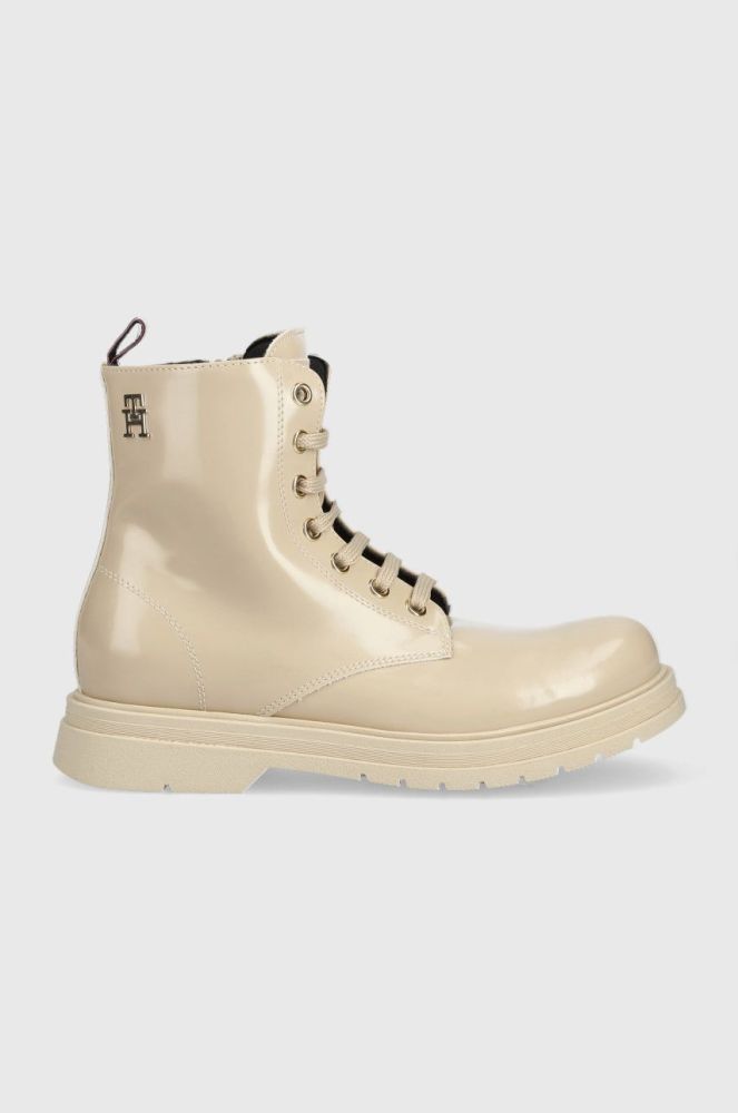 Дитячі черевики Tommy Hilfiger колір бежевий (2496239)