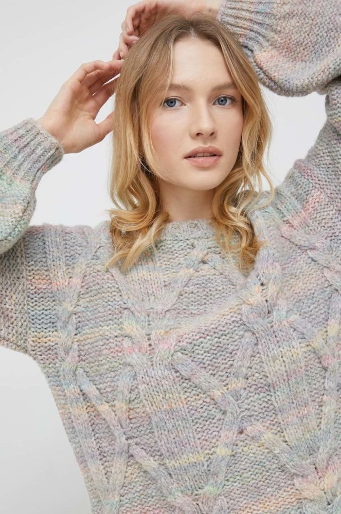 Светр з домішкою кашеміру United Colors of Benetton жіночий теплий колір барвистий