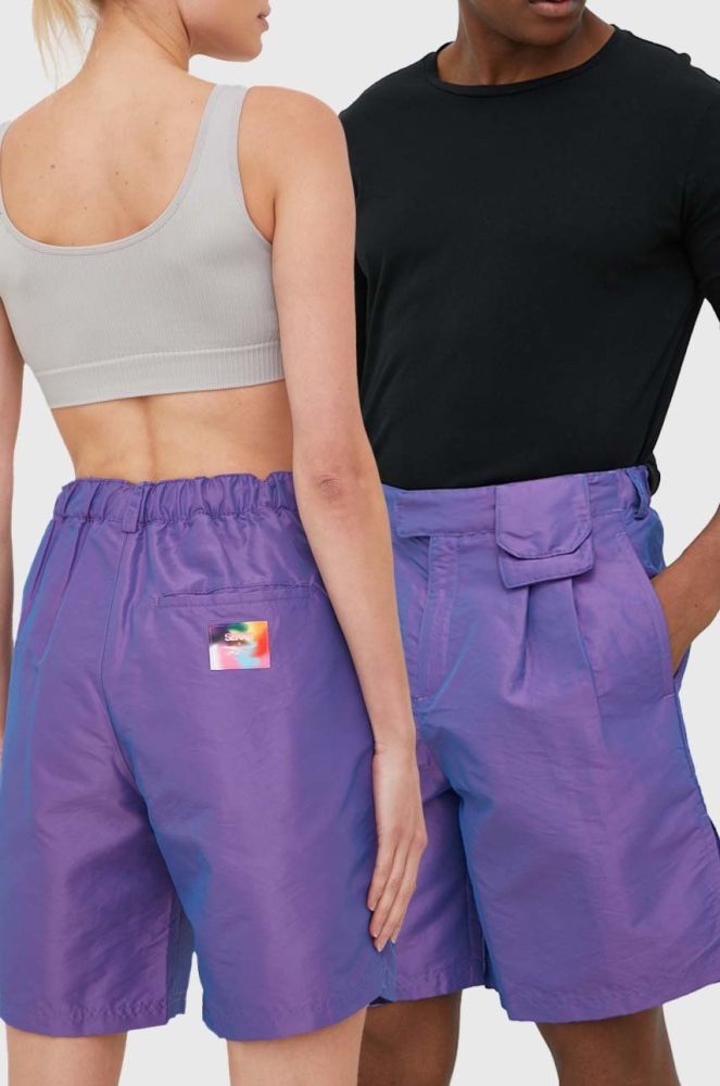 Шорти Reebok Classic Nao Serati & Pride колір фіолетовий однотонні