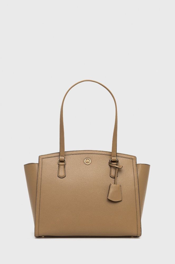 Шкіряна сумочка MICHAEL Michael Kors колір коричневий (2666662)