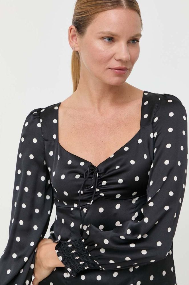 Блузка Guess жіноча колір чорний однотонна (3383093)