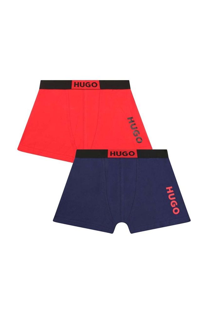 Дитячі боксери HUGO 2-pack колір червоний (3423514)
