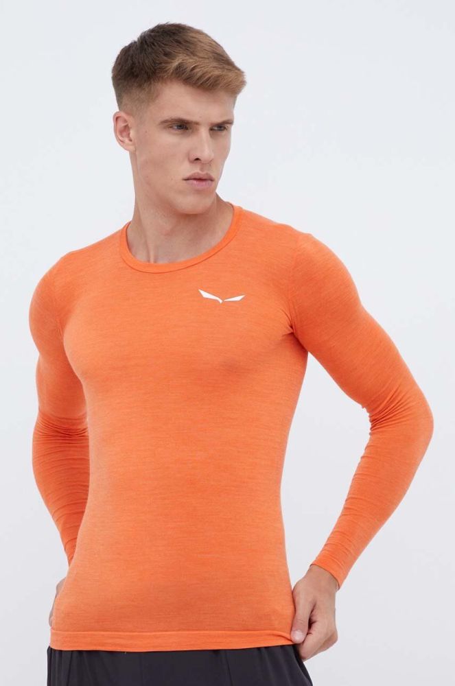 Функціональний лонгслів Salewa Zebru Fresh колір помаранчевий (3544875)