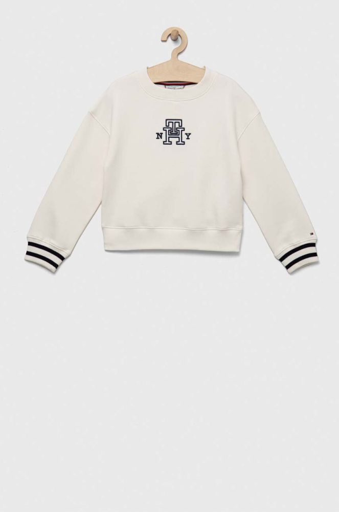 Дитяча кофта Tommy Hilfiger колір білий з аплікацією (3316228)