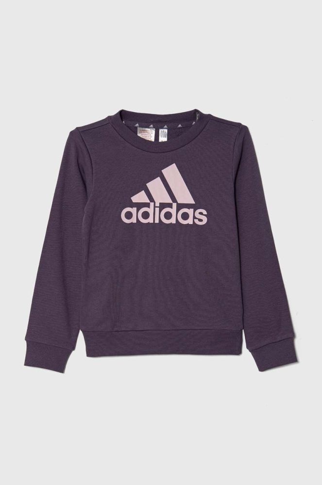 Дитяча кофта adidas колір фіолетовий з принтом (3629230)