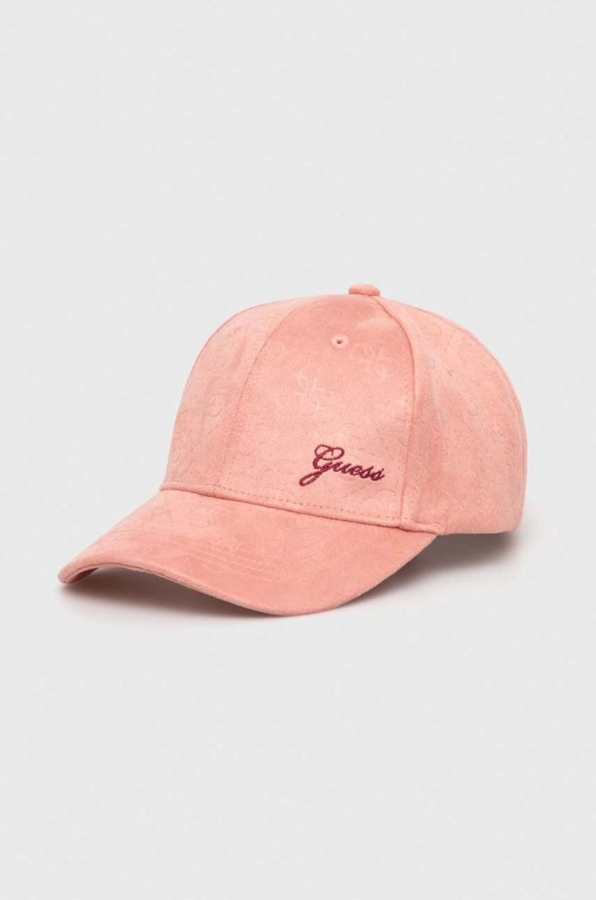 Кепка Guess колір рожевий візерунок (3296585)