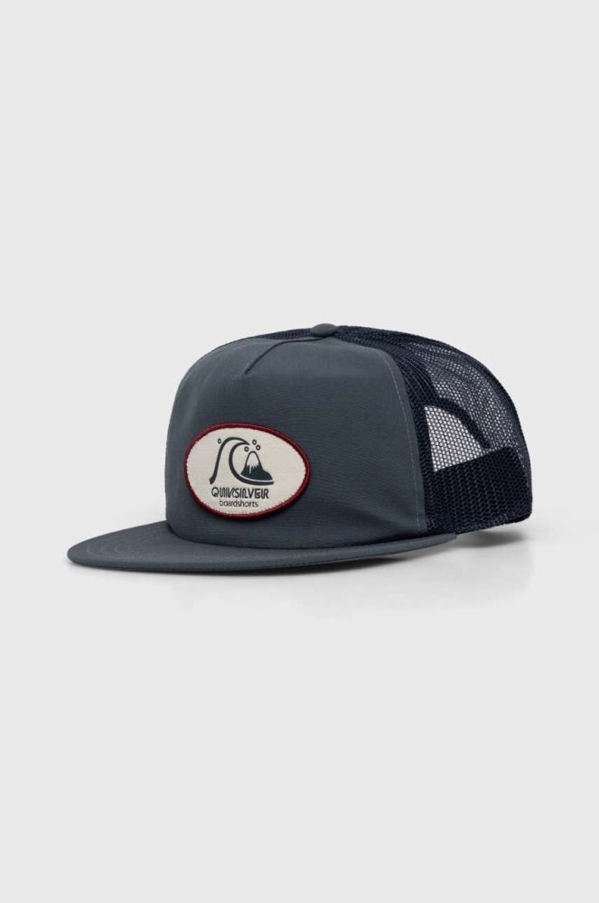 Кепка Quiksilver з аплікацією колір блакитний (3574474)