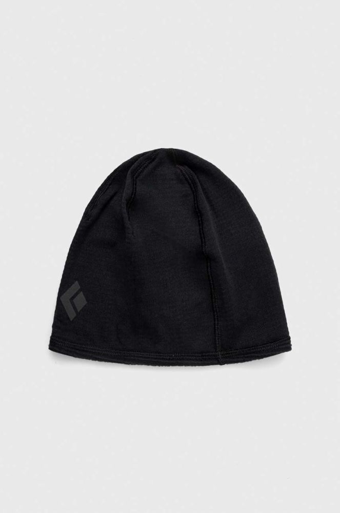 Шапка Black Diamond Active колір чорний з тонкого трикотажу