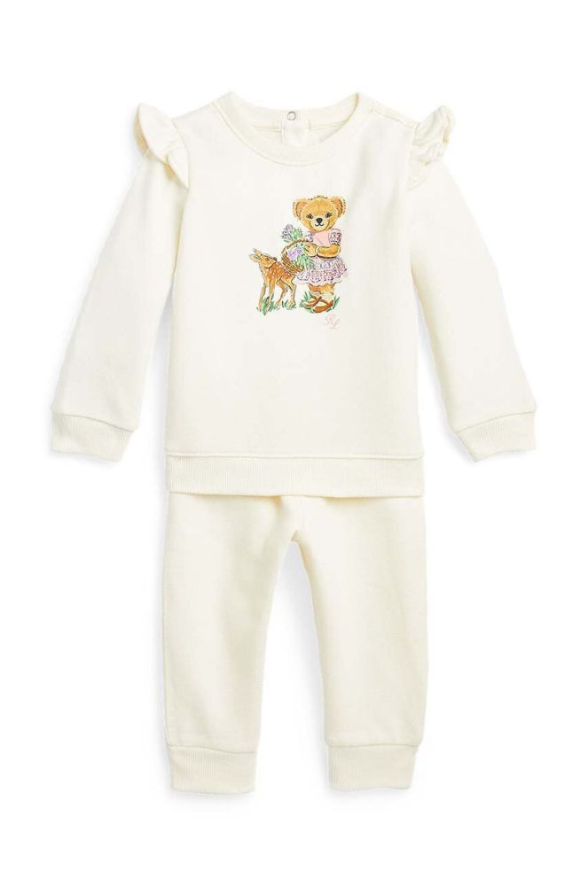Дитячий комплект Polo Ralph Lauren колір бежевий