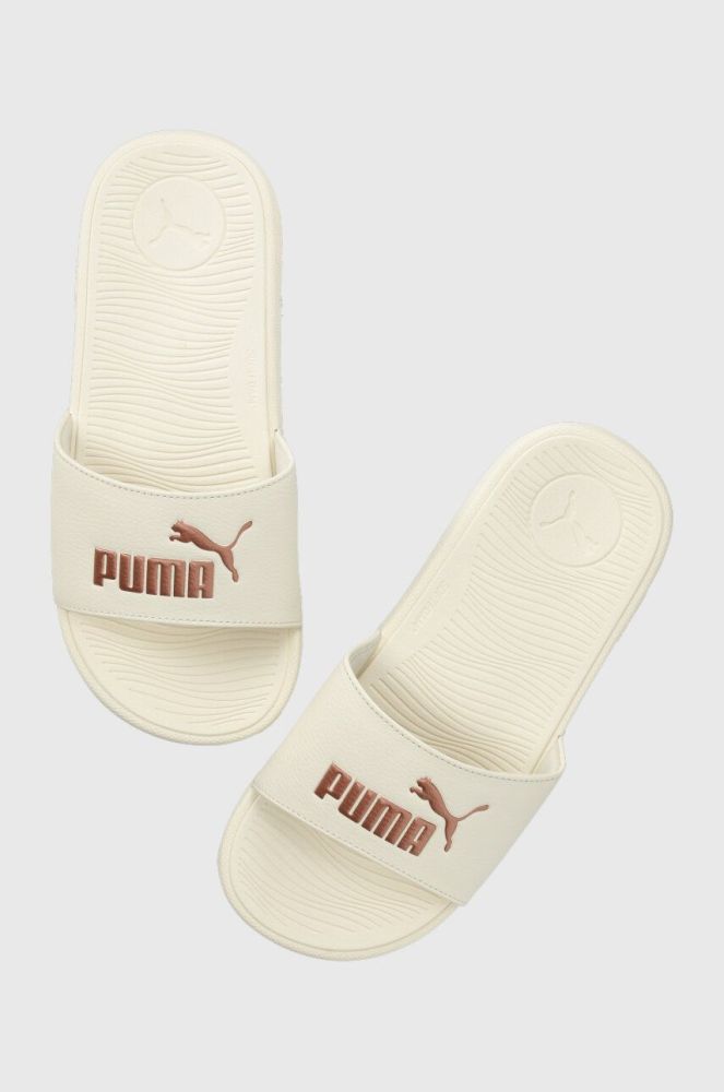 Шльопанці Puma Cool Cat 2.0 жіночі колір бежевий