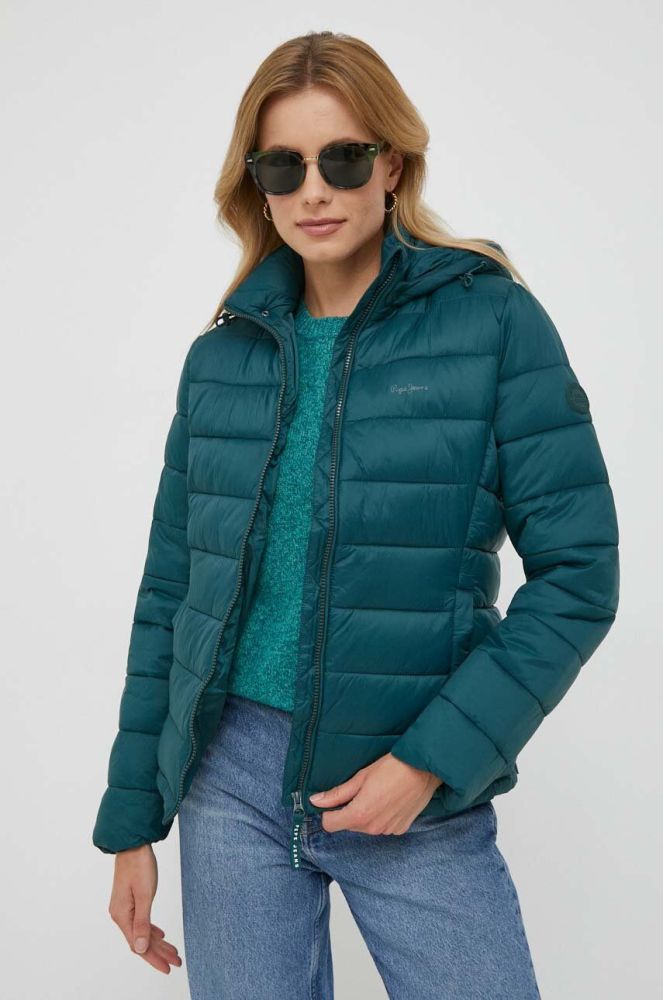 Куртка Pepe Jeans жіноча колір зелений перехідна (3609745)