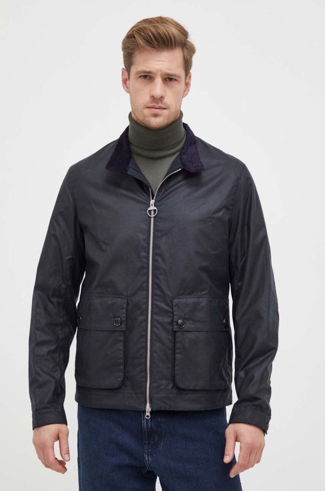 Куртка Barbour чоловіча колір синій перехідна (3496896)