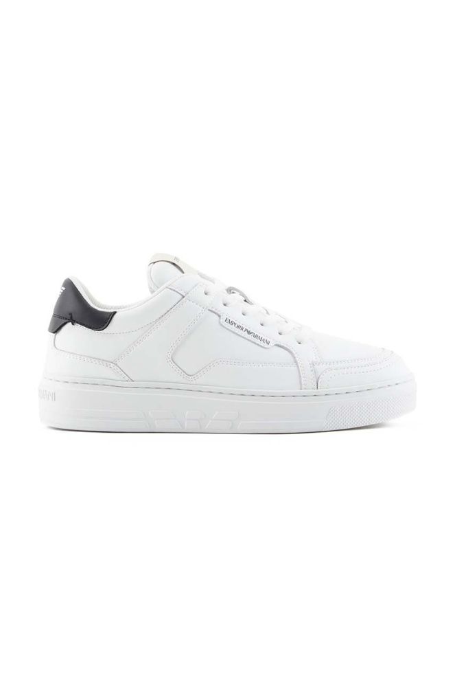 Шкіряні кросівки Emporio Armani колір білий X3X188 XF724 D611