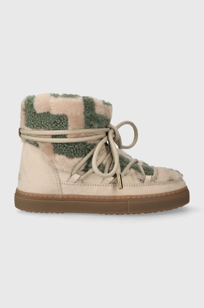 Зимові чоботи Inuikii Shearling Zigzag колір бежевий 75202-090