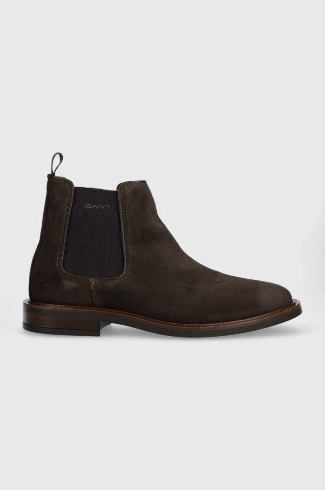 Замшеві черевики Gant St Akron чоловічі колір коричневий 25653373.G46