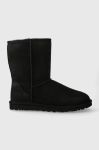 Замшеві чоботи UGG Classic Short колір чорний 5800