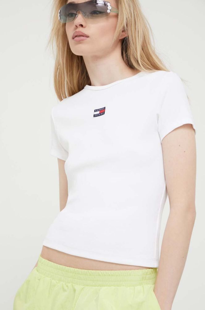 Футболка Tommy Jeans жіноча колір білий (3274613)