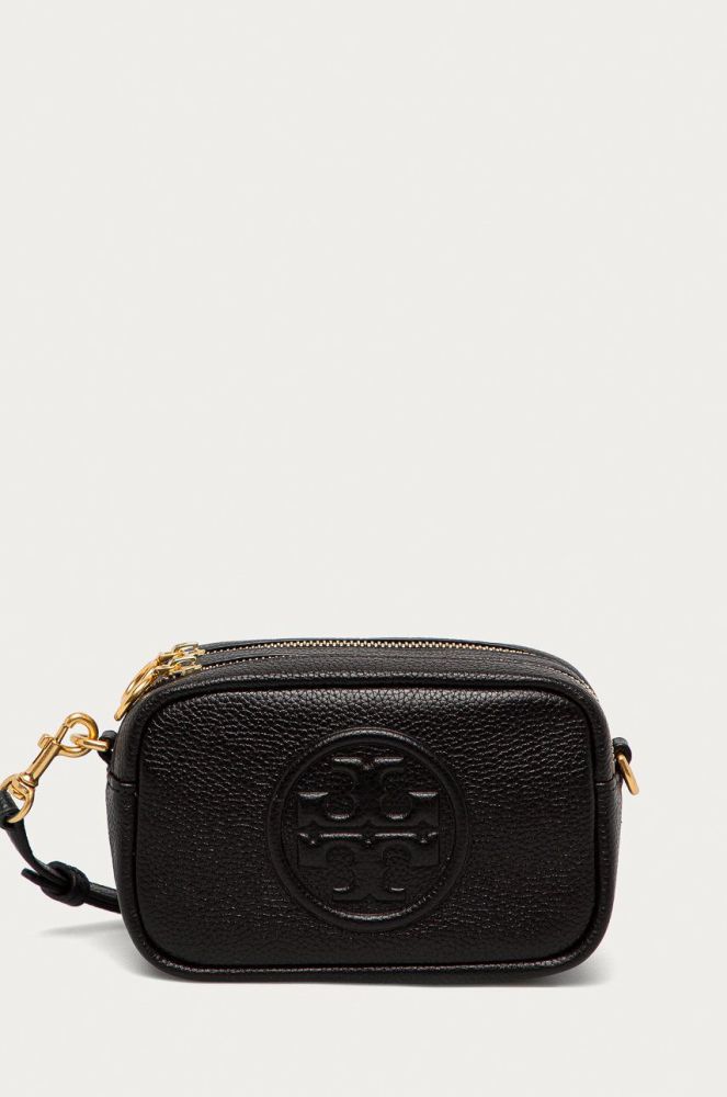 Tory Burch - Шкіряна сумочка колір чорний