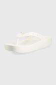 В'єтнамки Crocs жіночі колір білий на платформі 207714.100-WHITE