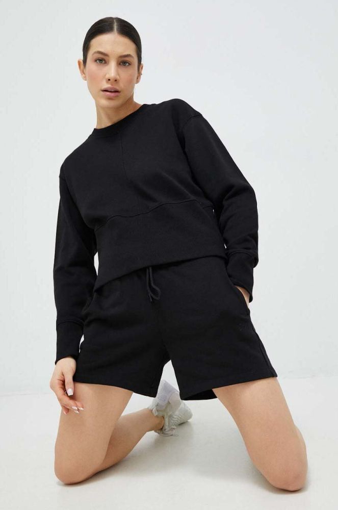 Бавовняна кофта Dkny жіноча колір чорний однотонна
