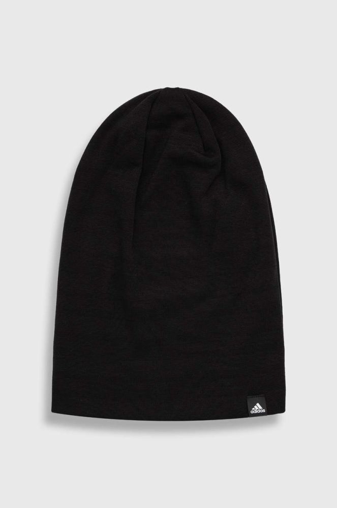 Шапка adidas Performance колір чорний з тонкого трикотажу (3448013)