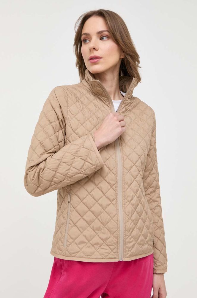 Куртка Max Mara Leisure жіноча колір бежевий перехідна