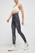 Легінси для бігу adidas Performance Brand Love колір чорний візерунок