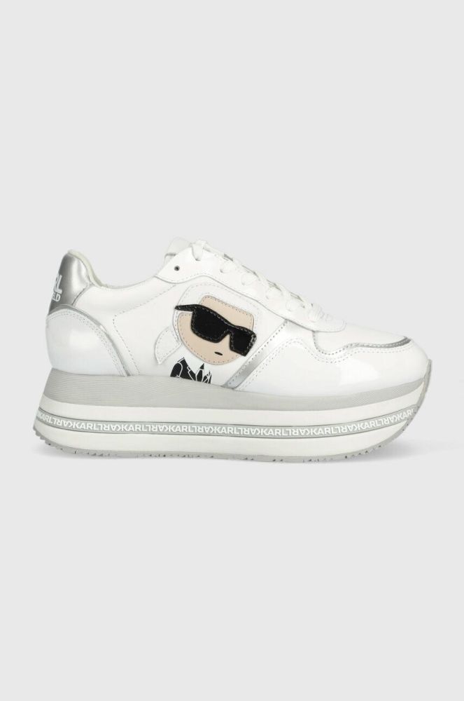 Шкіряні кросівки Karl Lagerfeld VELOCITA MAX колір білий KL64930N