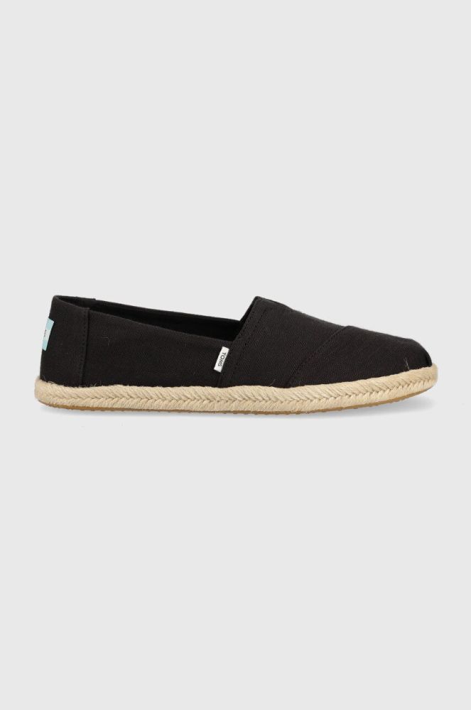 Еспадрилі Toms Alpargata Rope колір чорний 10019670