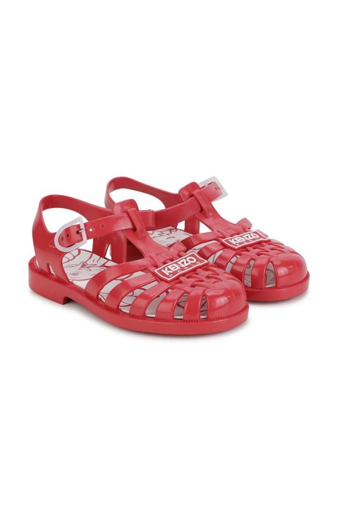 Дитячі сандалі Kenzo Kids колір червоний