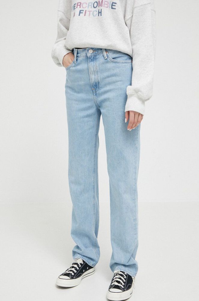 Джинси Tommy Jeans Julie жіночі висока посадка колір блакитний (3203305)