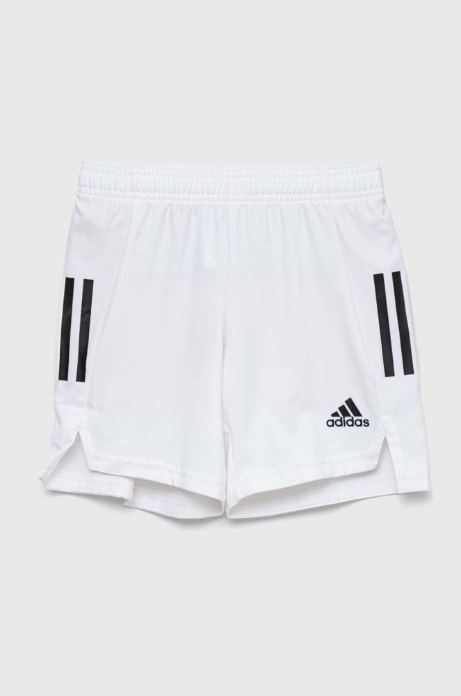 Дитячі шорти adidas Performance CONDIVO21 SHOY колір білий регульована талія