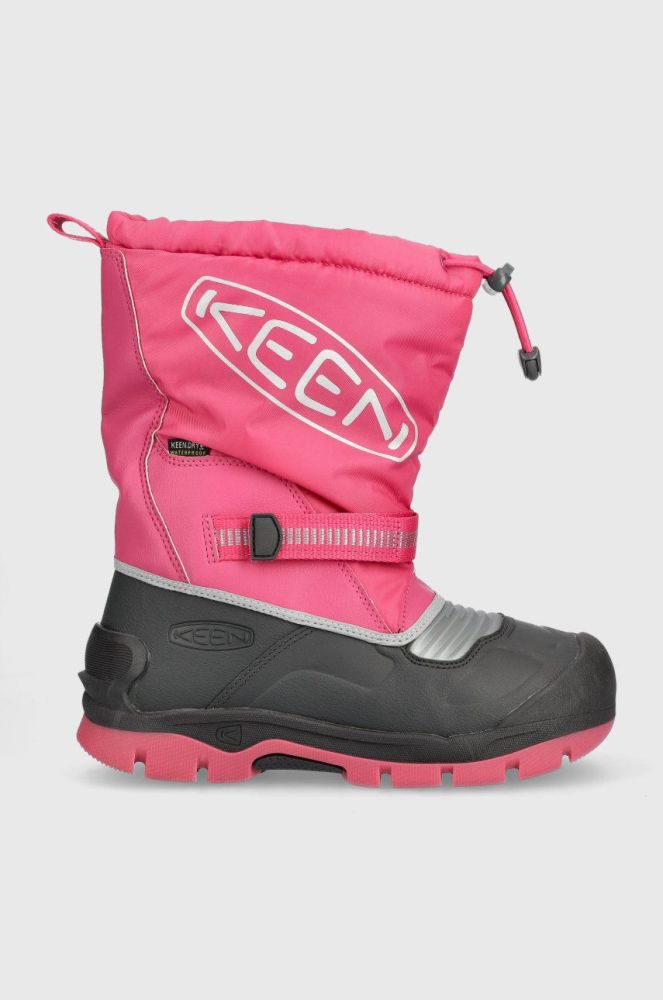 Дитячі чоботи Keen Snow Troll колір рожевий
